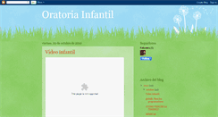 Desktop Screenshot of oratoriainfantil.blogspot.com