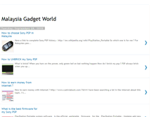 Tablet Screenshot of malaysiagadgetworld.blogspot.com