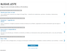 Tablet Screenshot of blogueleste.blogspot.com