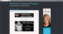 Desktop Screenshot of kettlebell-preparationphysique.blogspot.com