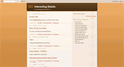 Desktop Screenshot of interestingdetails.blogspot.com