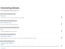 Tablet Screenshot of interestingdetails.blogspot.com