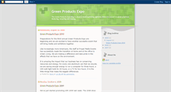 Desktop Screenshot of greenproductsexpo.blogspot.com