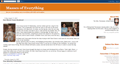 Desktop Screenshot of massesofeverything.blogspot.com