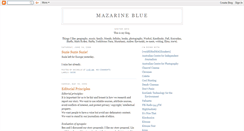 Desktop Screenshot of mazarineblue.blogspot.com