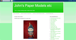 Desktop Screenshot of johnspapermodelsetc.blogspot.com