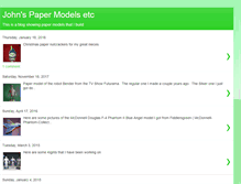Tablet Screenshot of johnspapermodelsetc.blogspot.com