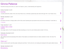 Tablet Screenshot of gimmepatience.blogspot.com