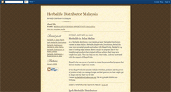 Desktop Screenshot of herbalifedistributormalaysia.blogspot.com