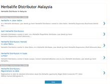 Tablet Screenshot of herbalifedistributormalaysia.blogspot.com