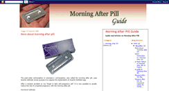 Desktop Screenshot of morning-after-pill-guide.blogspot.com