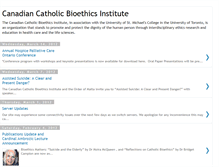Tablet Screenshot of canadiancatholicbioethicsinstitute.blogspot.com