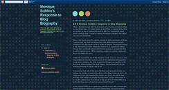 Desktop Screenshot of moniquesubbioresponse.blogspot.com