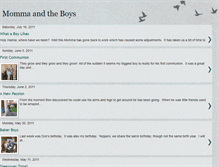 Tablet Screenshot of mommaandtheboys.blogspot.com