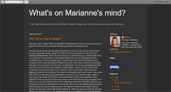 Desktop Screenshot of mariannevdhoeven.blogspot.com