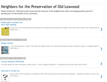 Tablet Screenshot of preserveoldleawood.blogspot.com