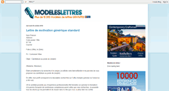 Desktop Screenshot of modeles-lettres.blogspot.com