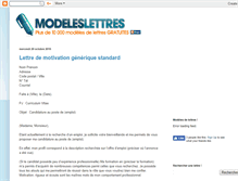 Tablet Screenshot of modeles-lettres.blogspot.com