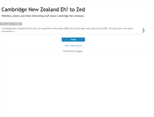 Tablet Screenshot of cambridgenz.blogspot.com