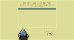 Desktop Screenshot of big-and-tall-mens-clothes.blogspot.com