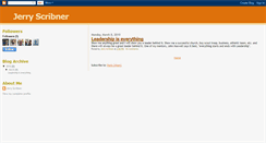 Desktop Screenshot of jerryscribner.blogspot.com