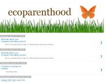 Tablet Screenshot of ecoparenthood.blogspot.com