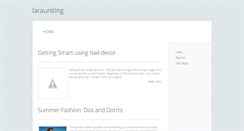 Desktop Screenshot of larauniting.blogspot.com