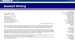 Desktop Screenshot of baseballwriting.blogspot.com
