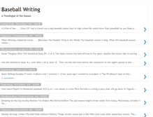 Tablet Screenshot of baseballwriting.blogspot.com