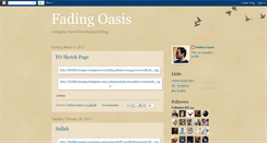Desktop Screenshot of fadingoasis.blogspot.com