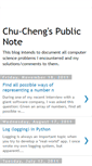 Mobile Screenshot of chuchenghsieh.blogspot.com