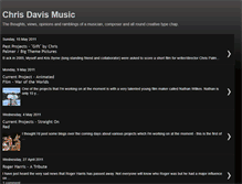 Tablet Screenshot of chrisdavismusic.blogspot.com