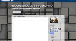 Desktop Screenshot of bloguendoquesgerundio.blogspot.com