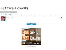 Tablet Screenshot of dogsnuggies.blogspot.com