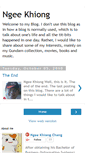 Mobile Screenshot of ngeekhiong.blogspot.com