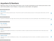 Tablet Screenshot of anywherenowhere.blogspot.com