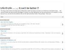 Tablet Screenshot of matthew-life-o-life.blogspot.com
