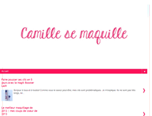 Tablet Screenshot of camillesemaquille.blogspot.com