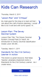 Mobile Screenshot of kidscanresearch.blogspot.com