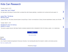 Tablet Screenshot of kidscanresearch.blogspot.com