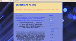 Desktop Screenshot of centinelasalsur.blogspot.com