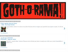 Tablet Screenshot of goth-o-rama.blogspot.com