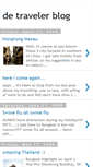 Mobile Screenshot of detravelerblog.blogspot.com