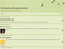Tablet Screenshot of inkspotsandgrassstains.blogspot.com