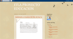 Desktop Screenshot of itlaproyectoeducacion.blogspot.com