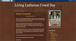 Desktop Screenshot of livinglutherancreedday.blogspot.com