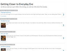 Tablet Screenshot of everydayeve.blogspot.com