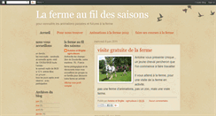 Desktop Screenshot of lafermeaufildessaisons.blogspot.com