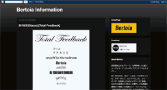 Desktop Screenshot of bertoiainfo.blogspot.com