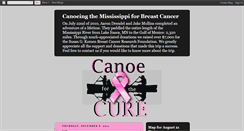 Desktop Screenshot of canoe4cure.blogspot.com